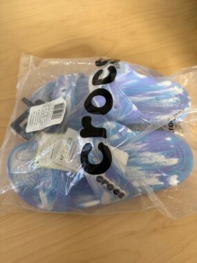 crocs marbled sandal white oxygen size 7 new